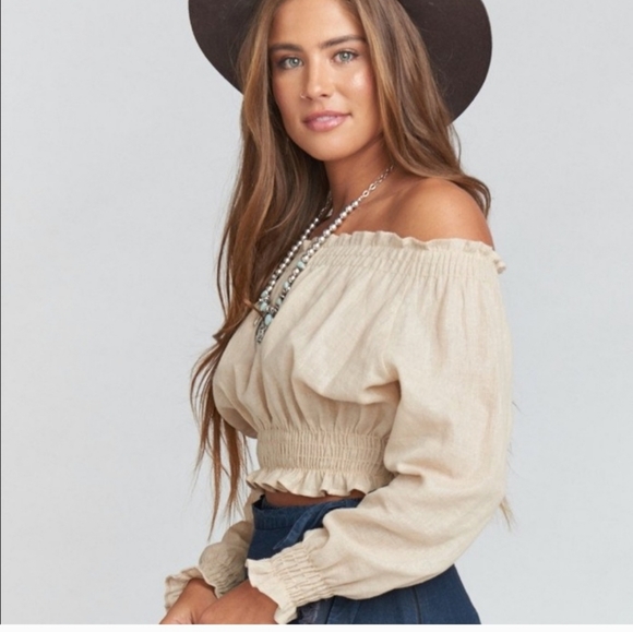 Show Me Your MuMu Erin Smocky Top NWOT Small - Picture 1 of 10